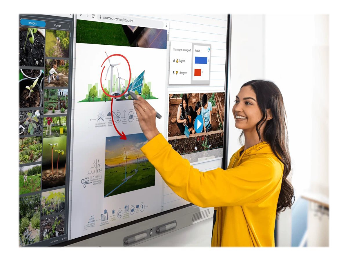 Thumbnail 4 of 5 for SMART Board SBID-MX255-V4-PW MX Pro (V4) Series with iQ - 55" LED-backlit LCD display - 4K - for interactive