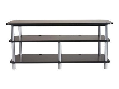 Sanus Accurate Series Open Architecture TV Media Console - Widescreen TV Stand with Shelves - Black