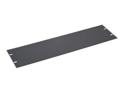 Sanus Component Series 3RU AV Rack Blank Panel - Flanged Blank Panel - Black