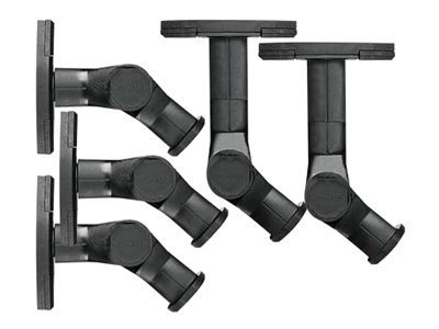 Sanus Satellite Speaker Wall Mount - Tilt and Swivel Speaker Mount - Pack of 5 - Black