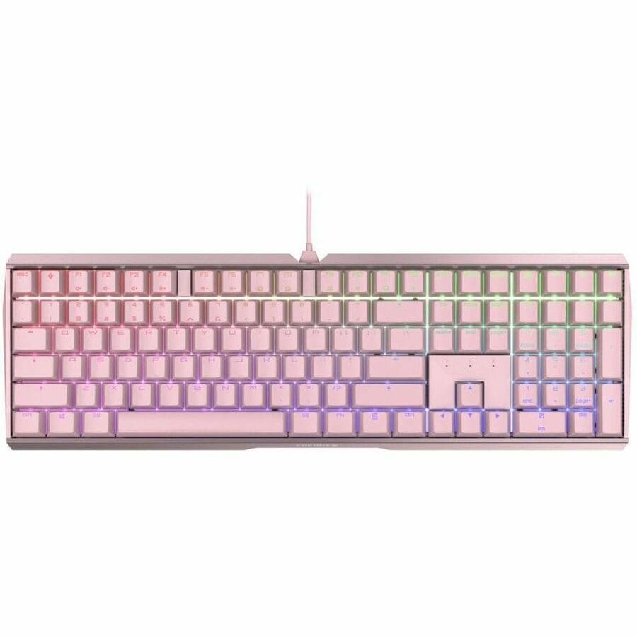 CHERRY MX 3.0S Wired RGB Keyboard, MX SILENT RED SWITCH,  For Office And Ga