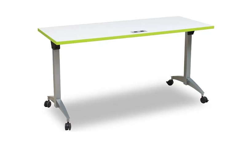 Spectrum Flex Active Flip - table - rectangular - graphite talc