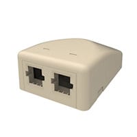 CommScope Two Port Surface Mount Box - Electrical Ivory