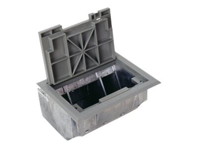 Wiremold AF SeriesTM in-floor box - with black style lid