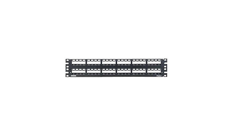 Panduit MINI-COM All Metal Shielded Modular Patch Panel - patch panel - 2U - 19"