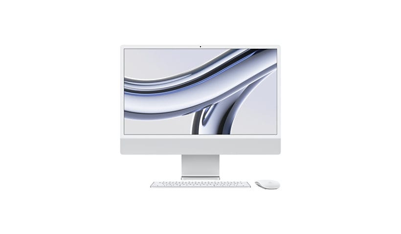 Apple iMac - 4.5K Retina Display - 24" - 8-core CPU - 8-core GPU - M3 - 256 GB SSD - Silver