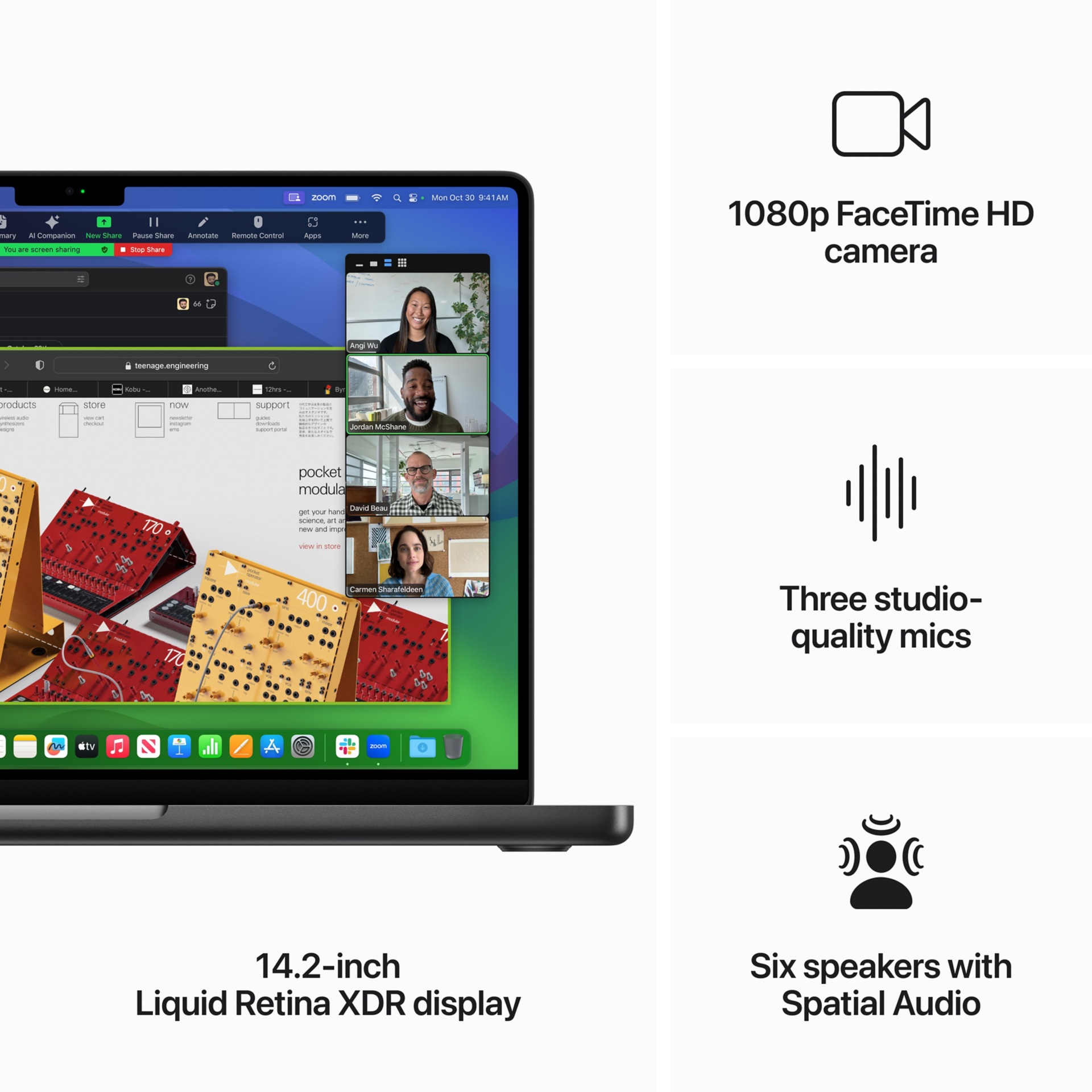 Thumbnail 5 of 12 for Apple - MacBook Pro - 14" - M3 Pro - 11-core CPU - 14-core GPU - 18 GB RAM - 512 GB SSD - Space Black