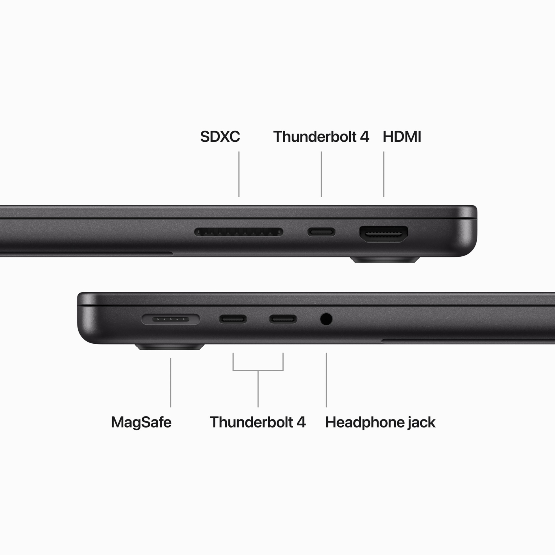 Thumbnail 6 of 12 for Apple - MacBook Pro - 14" - M3 Pro - 11-core CPU - 14-core GPU - 18 GB RAM - 512 GB SSD - Space Black