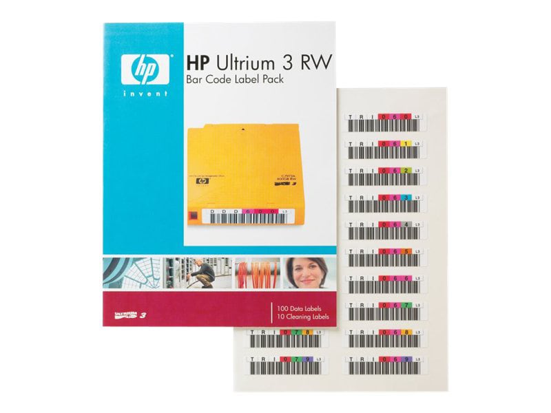 HPE Ultrium 3 RW Bar Code Label Pack - barcode labels