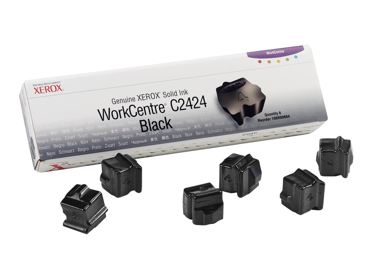 Xerox Workcentre C2424 Solid Ink Black (x6) - 108R00664