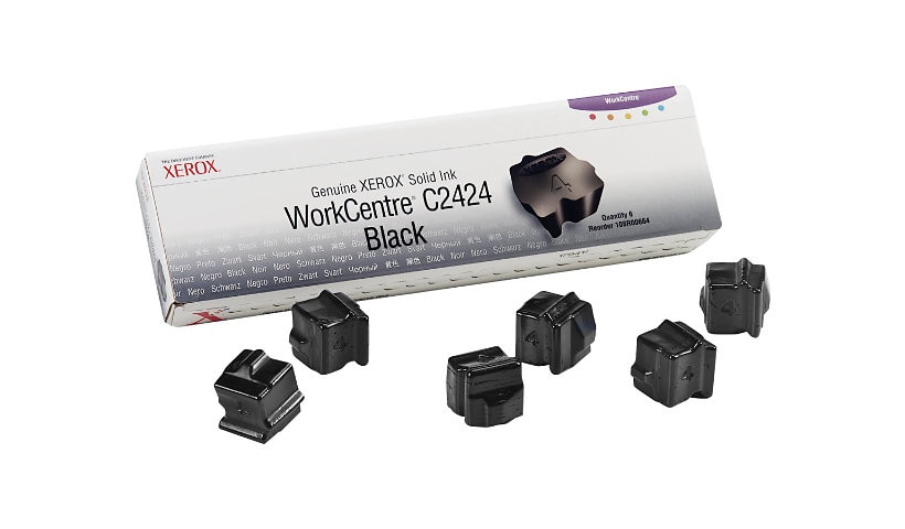 Xerox Workcentre C2424 Solid Ink Black (x6) - 108R00664