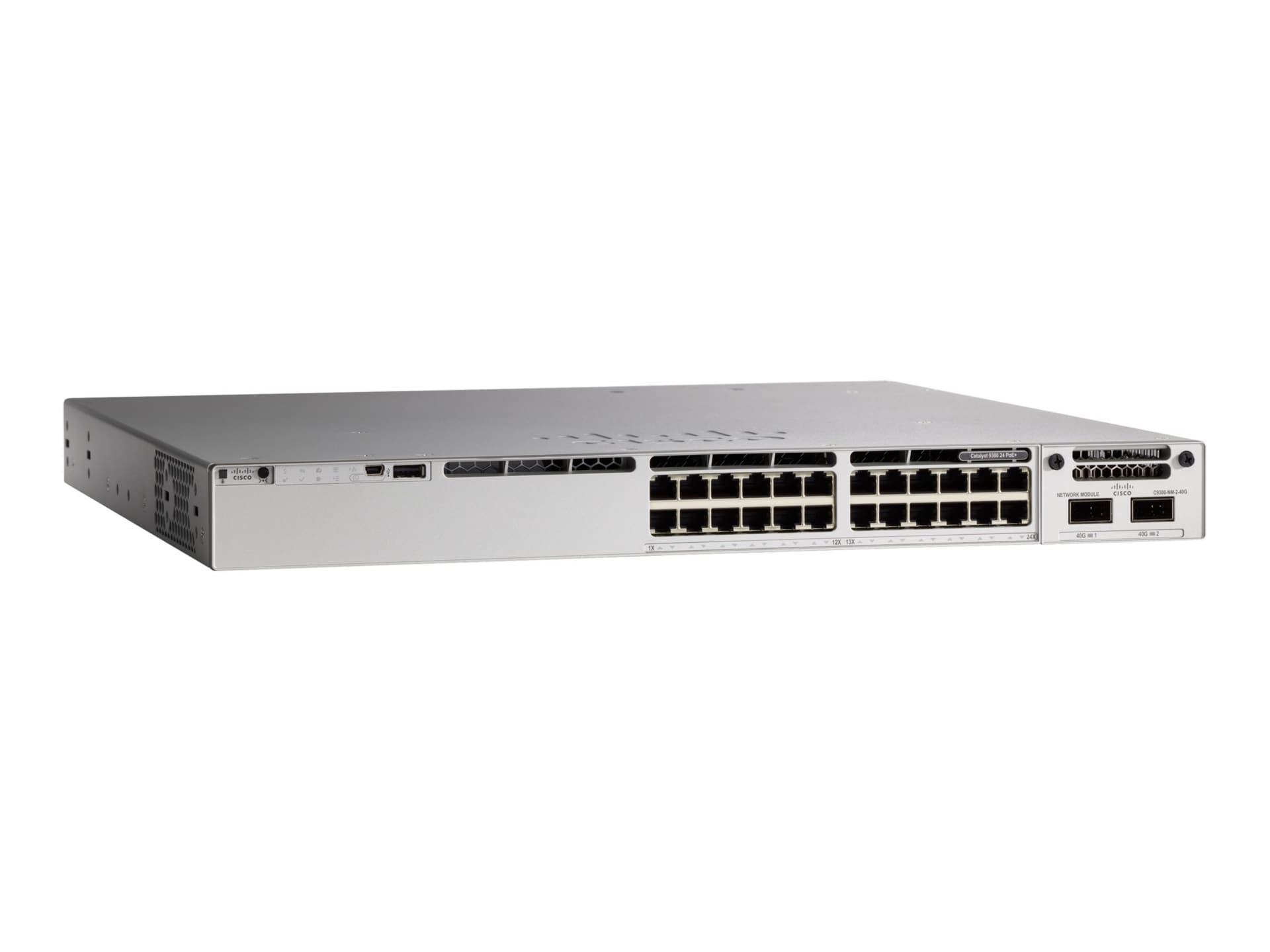 Cisco Meraki Catalyst 9300-24P - switch - 24 ports - managed - rack-mountab