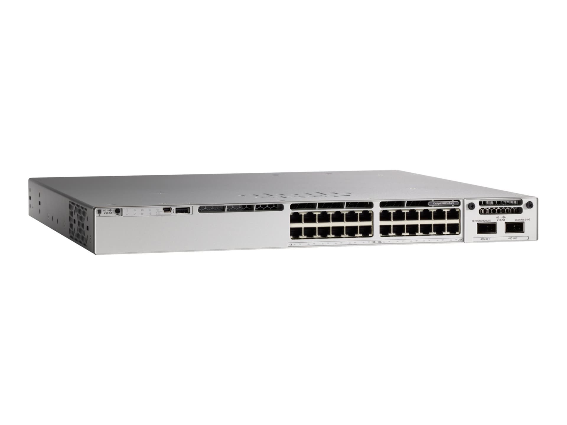 Cisco Meraki Catalyst 9300-24P - switch - 24 ports - managed - rack-mountable