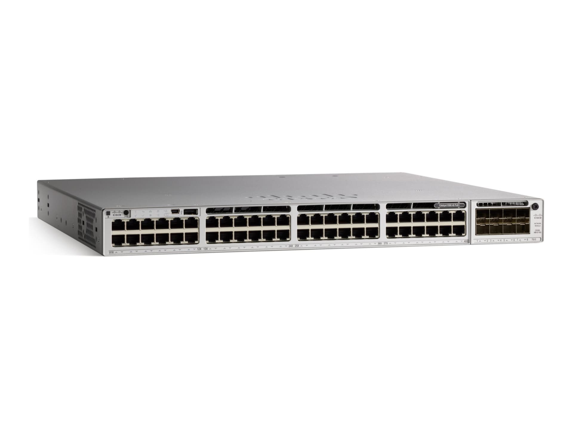 Cisco Meraki Catalyst 9300-48P - switch - 48 ports - managed - rack-mountab