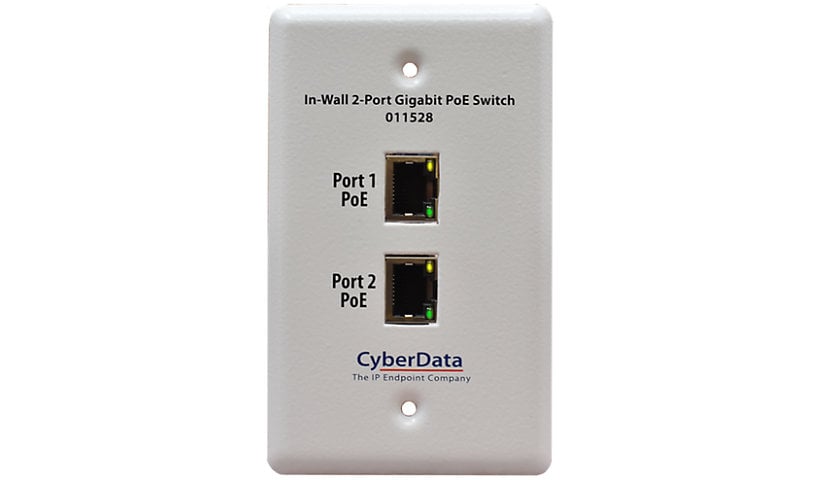 Cybernet In-Wall 2-Port Gigabit PoE Switch
