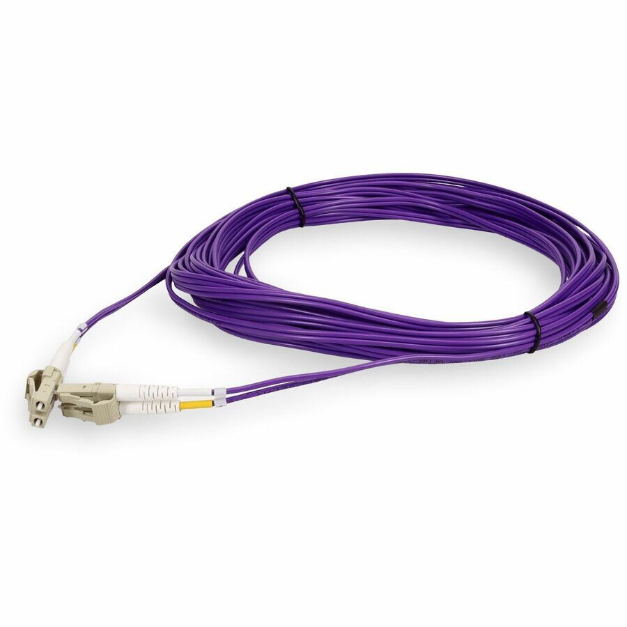 Proline 5m LC to LC Purple OM4 Duplex OFNR (Riser-Rated) TAA Fiber Patch Ca