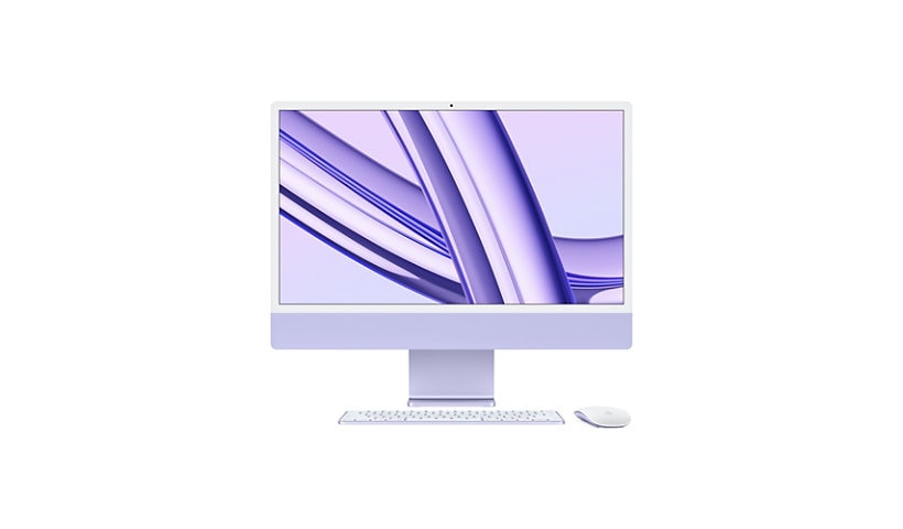Apple iMac - 4.5K Retina Display - 24" - M3 - 8-core CPU - 10-core GPU - 8 GB RAM - 2 TB SSD - Purple