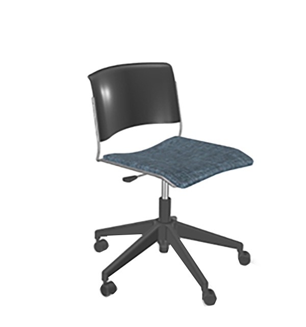 MooreCo Akt 5-Star Chair with Upholstered Seat - Platform Snorkel