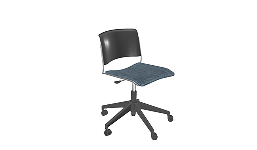 MooreCo Akt 5-Star Chair with Upholstered Seat - Platform Snorkel