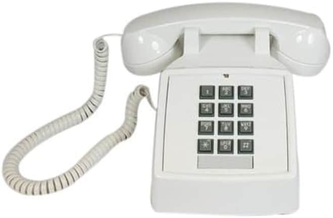 Cortelco 2500 Basic Assembled Telephone - White