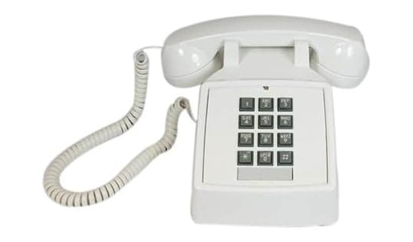 Cortelco 2500 Basic Assembled Telephone - White