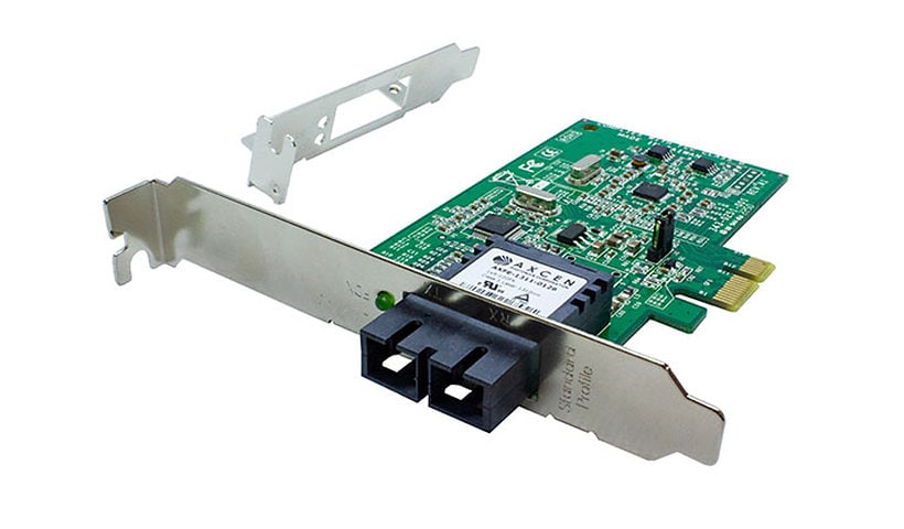 Transition Networks Lantronix 100Base-FX PCIe ST Multimode Fast Ethernet Fiber Network Interface Card