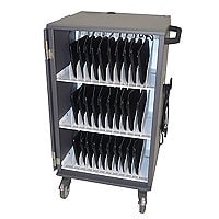 Datamation Univault 30 Capacity Secure Charging Cart for Chromebooks and La
