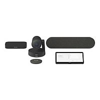 Logitech Medium Google Meet Rooms with Tap + Rally System + Meet Compute -