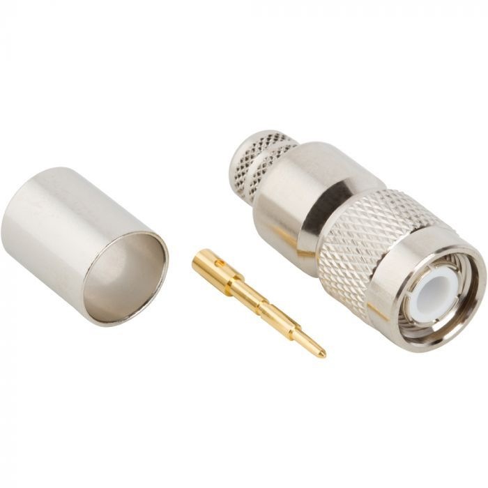 Amphenol RF TNC Straight Crimp Plug Coaxial Connector