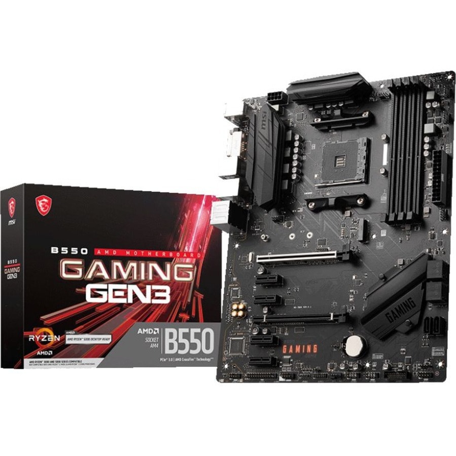MSI B550 GAMING GEN3 Desktop Motherboard - AMD B550 Chipset - Socket AM4 -