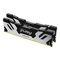 Kingston FURY Renegade Silver - DDR5 - kit - 96 GB: 2 x 48 GB - DIMM 288-pin - 6400 MHz / PC5-51200 - unbuffered