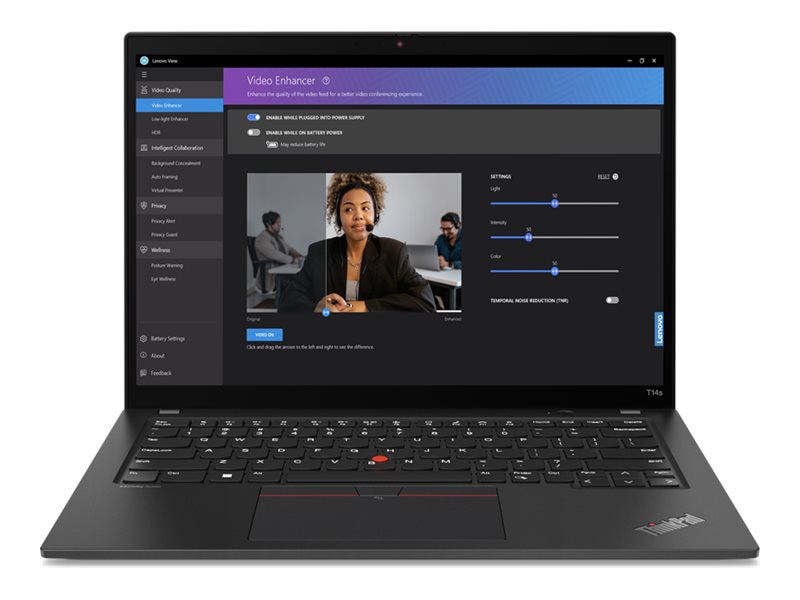 Thumbnail 5 of 15 for Lenovo ThinkPad T14s Gen 4 - AI Ready - 14" - AMD Ryzen 7 Pro - 7840U - 32 GB RAM - 1 TB SSD - English