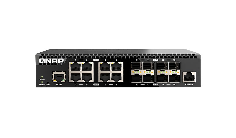 QNAP 16-Port 10GbE SFP+ Layer 2 Web Managed Switch