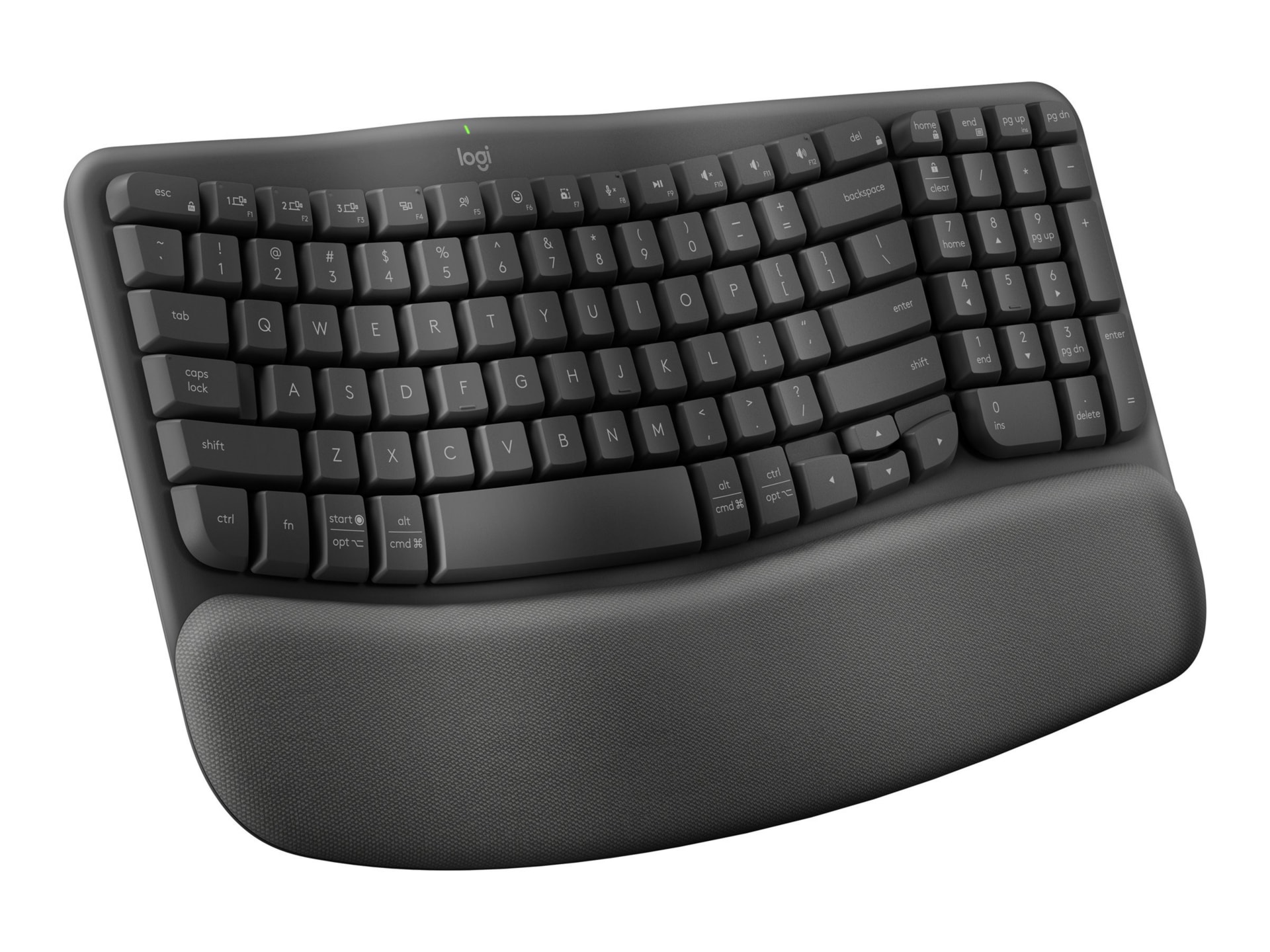 Logitech Ergo Series Wave Keys for Business, Wireless Ergonomic Keyboard wi