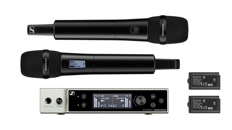 Sennheiser EW-DX 835-S Set R1-9 Dual Channel Wireless Digital UHF Microphon