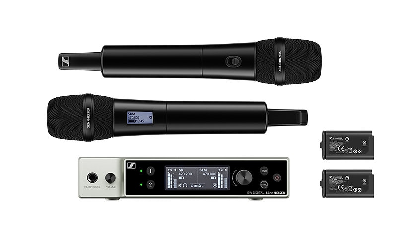 Sennheiser EW-DX 835-S Set R1-9 Dual Channel Wireless Digital UHF Microphone System