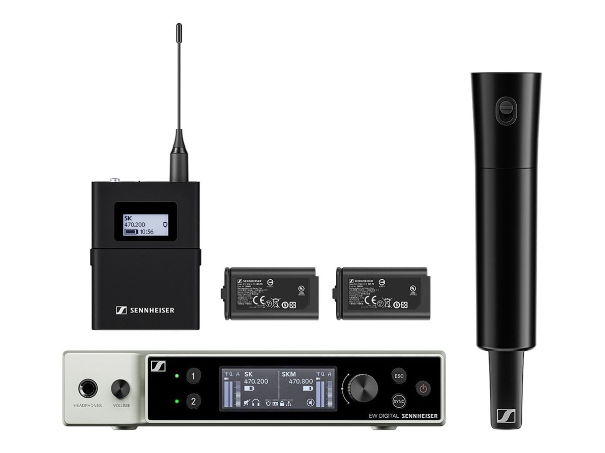 Sennheiser EW-DX SK-SKM-S Base Set (R1-9) - wireless audio delivery system - 520 - 607.8 MHz