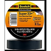 3M Scotch Super 33+ 3/4"x52' Vinyl Electrical Tape - Black