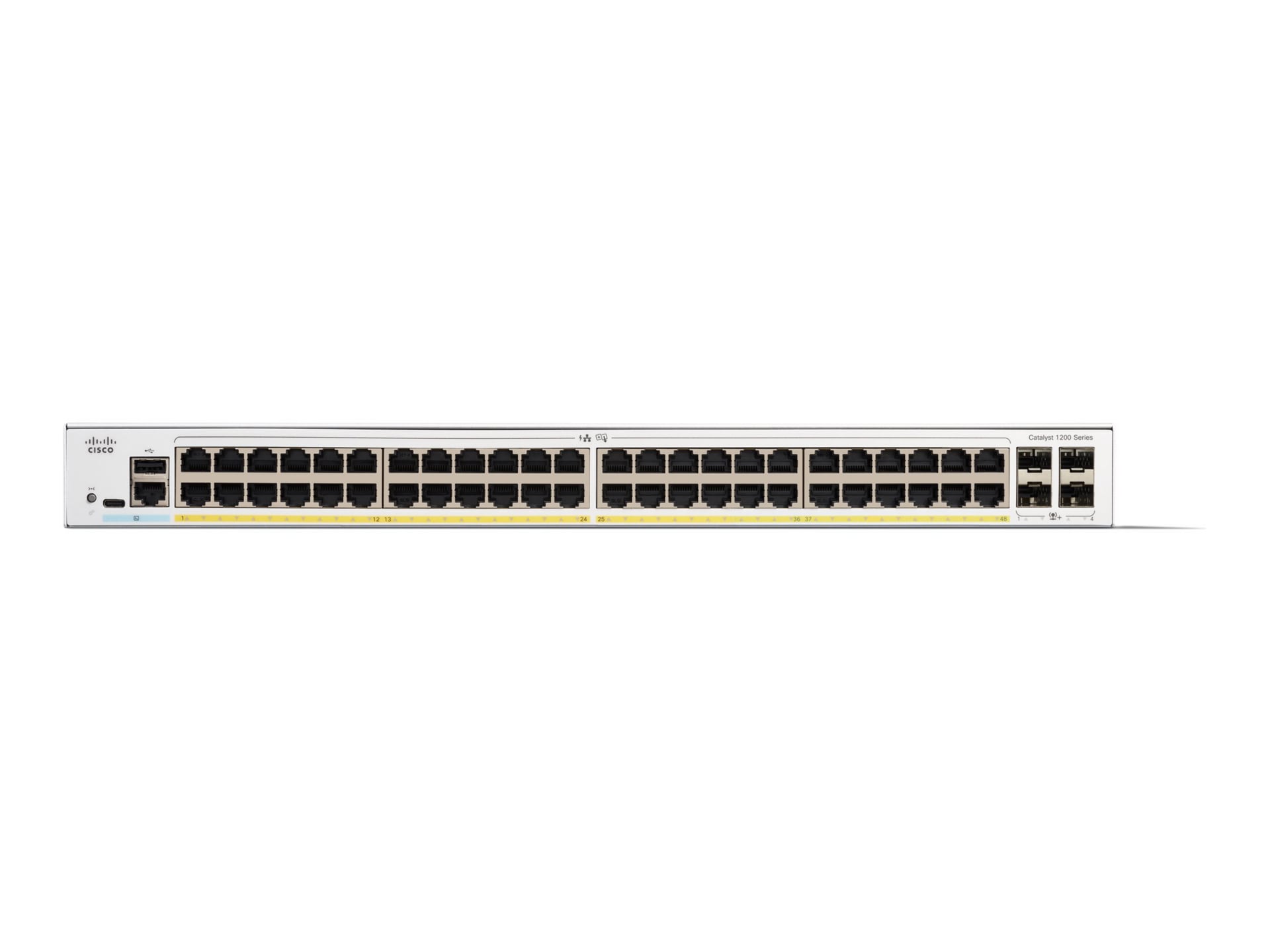 Cisco Catalyst 1200-48P-4G - switch - 48 ports - smart - rack-mountable