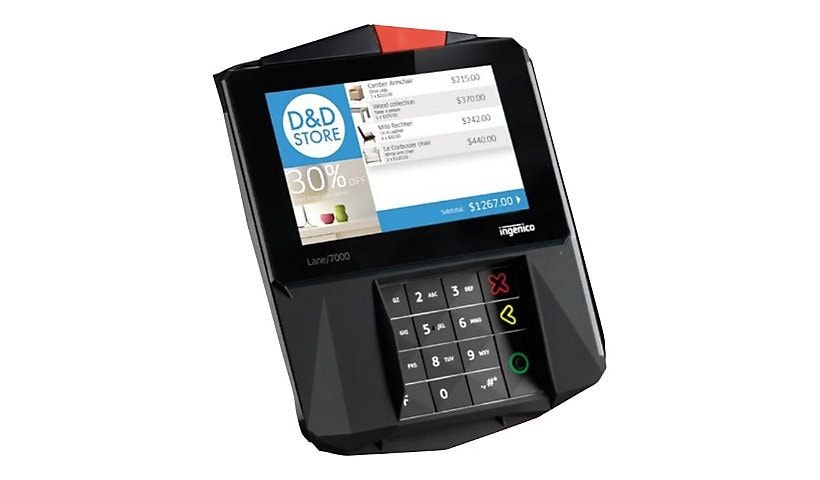 Ingenico Lane/7000 5" Payment Terminal with Wi-Fi and Bluetooth