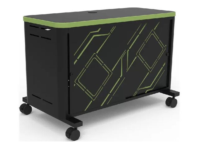 Spectrum Console Gaming Hub cabinet unit - for 3 game consoles / headphones - black, royal blue