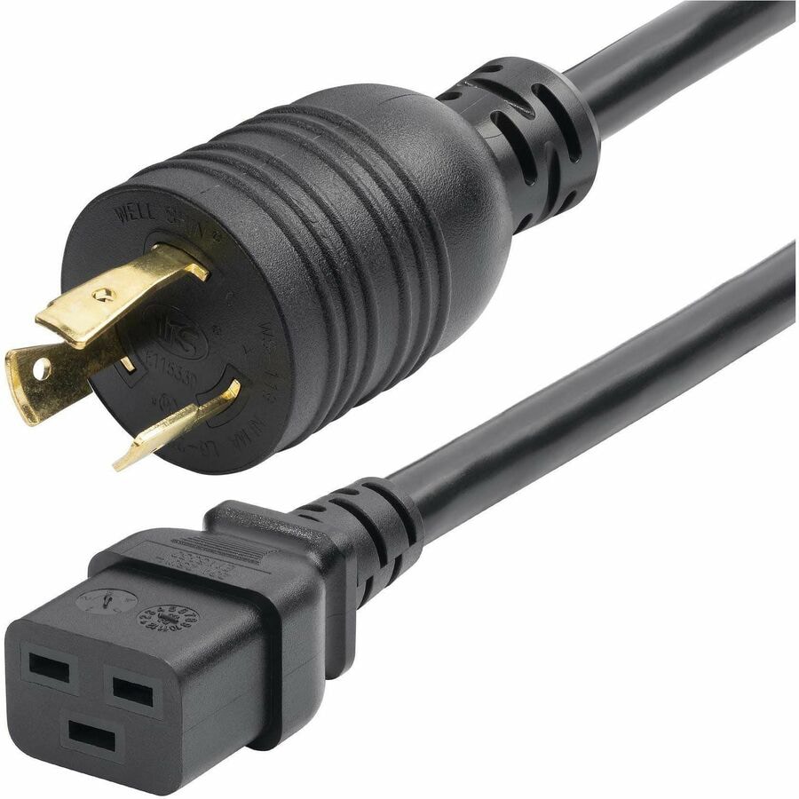 StarTech.com 6ft (1.8m) Heavy Duty Power Cord, NEMA L6-20P to IEC 320 C19, 20A 250V, 12AWG, Heavy Gauge Power Cable