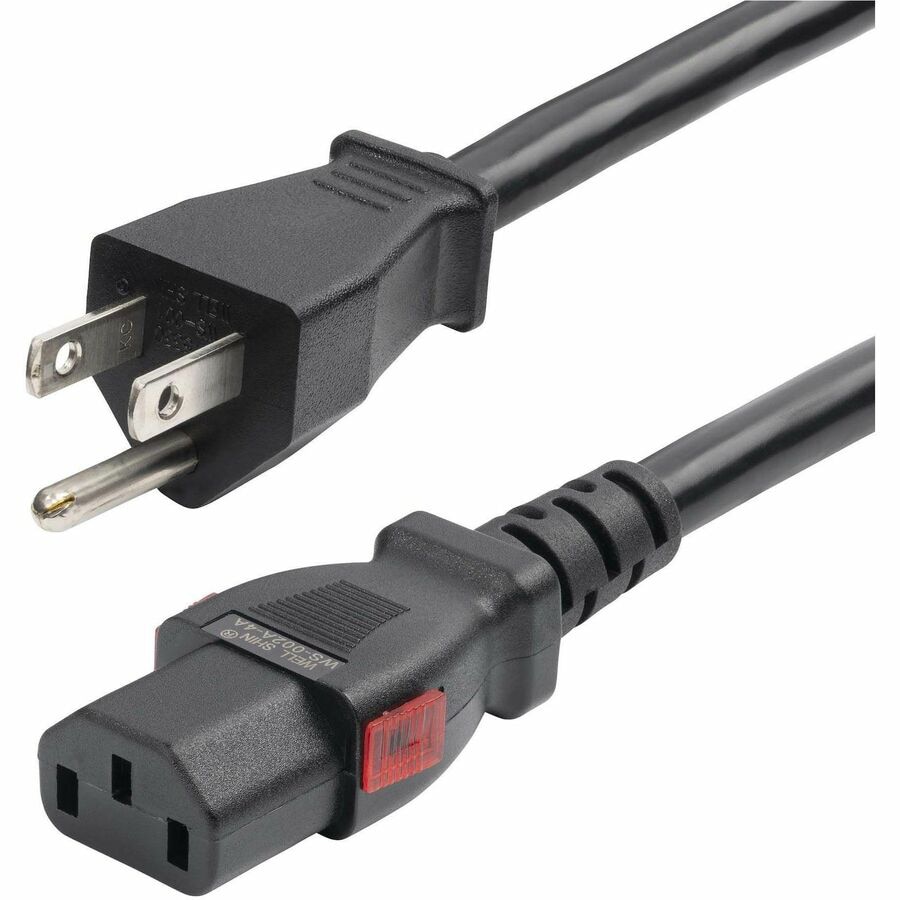 StarTech.com 12ft (3.6m) Heavy Duty Power Cord, NEMA 5-15P to Locking C13 A