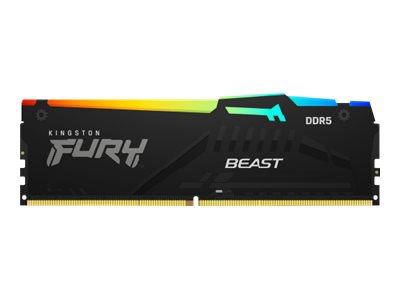 Kingston FURY Beast RGB - DDR5 - kit - 64 GB: 2 x 32 GB - DIMM 288-pin - 5200 MHz / PC5-41600 - unbuffered