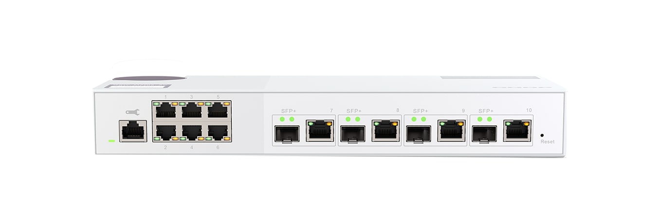QNAP 10-Port 10/2.5GbE Layer 2 Web Managed Switch for SMB Network Deployment