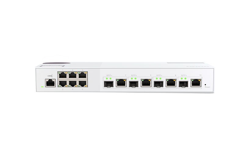 QNAP 10-Port 10/2.5GbE Layer 2 Web Managed Switch for SMB Network Deployment