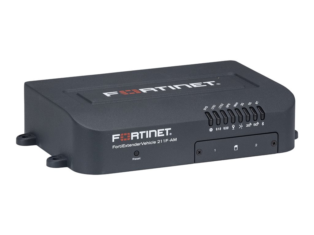 FortiExtenderVehicle 211F-AM - router - WWAN - Wi-Fi 5, Bluetooth - 3G, 4G - desktop, wall-mountable