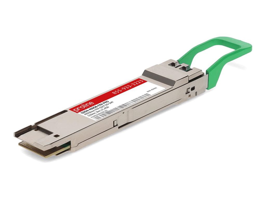Proline MSA and TAA 400GBase-FR4 QSFP-DD Transceiver (SMF, 1310nm, 2km, LC, DOM, CMIS 4.0)