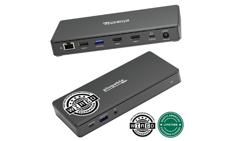 Plugable Dual Monitor USB-C Docking Station | Power Delivery