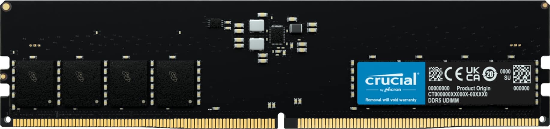 Crucial - DDR5 - module - 32 GB - DIMM 288-pin - 5600 MHz / PC5-44800 - unbuffered